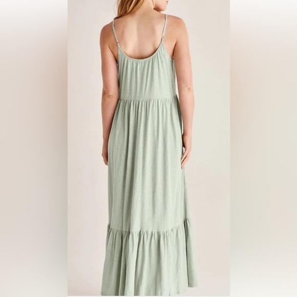 Z Supply Light Green Maxi Dress Size Medium.   E11 - Picture 5 of 17